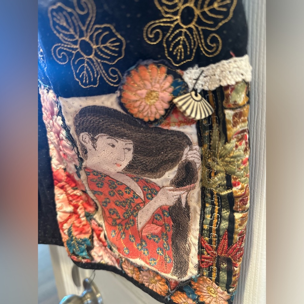 Vintage Handmade Oversized Asian Inspired Blazer - Picture 11 of 13